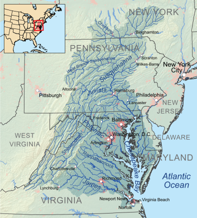 Chesapeakewatershedmap